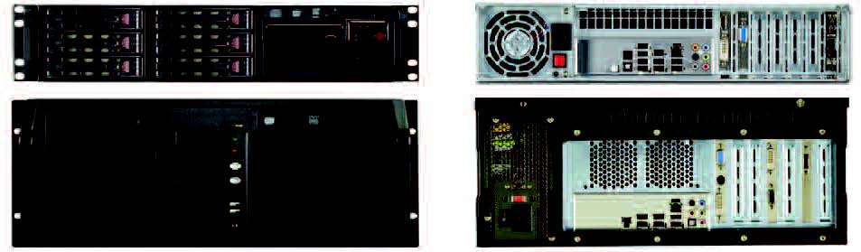 Front & back of 2U & 4U